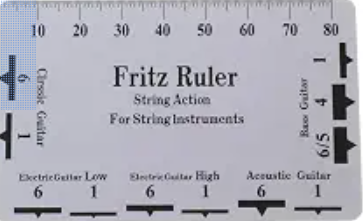 Fritz Ruler string action gauge for guitar setup